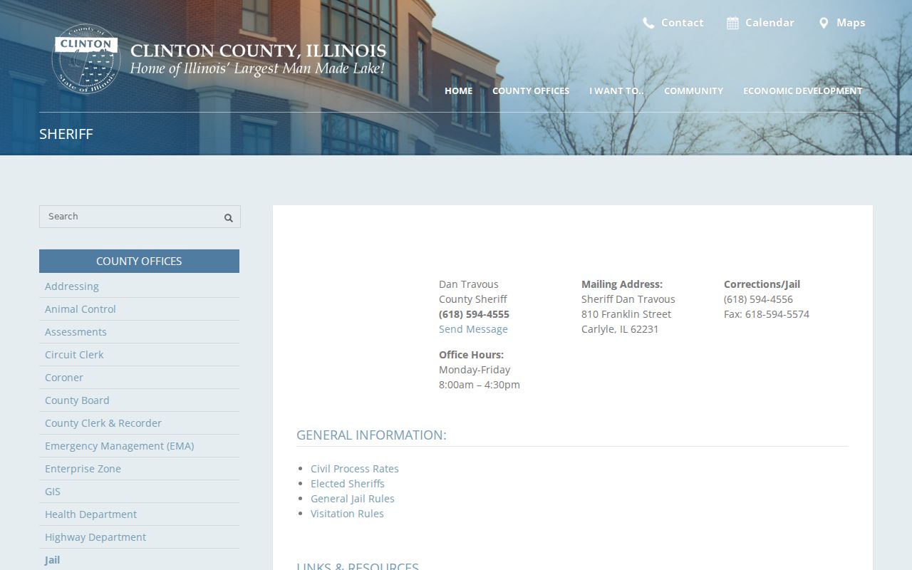 Clinton County arrest lookup sheriff and jail