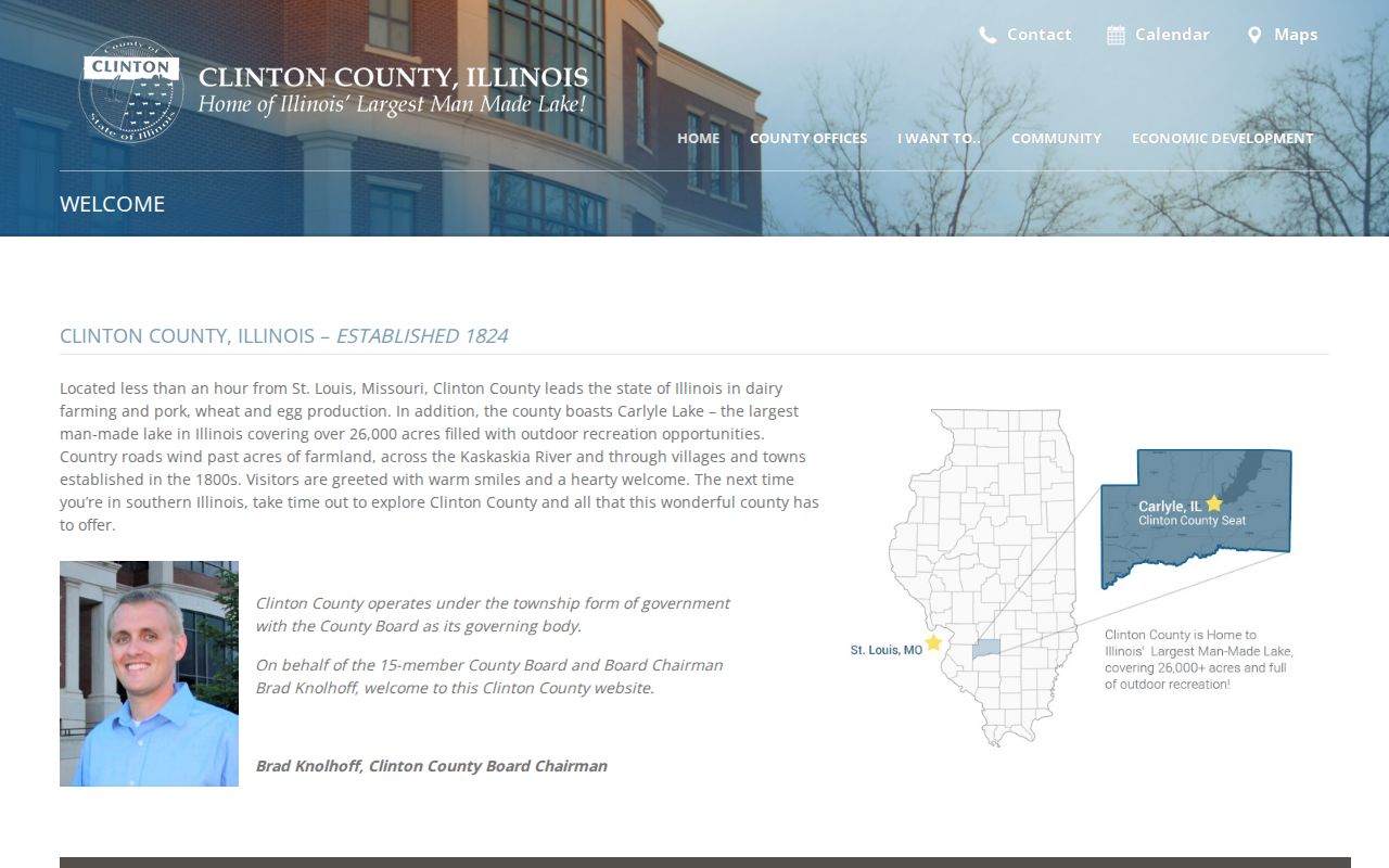 Clinton County government office directory for criminal records