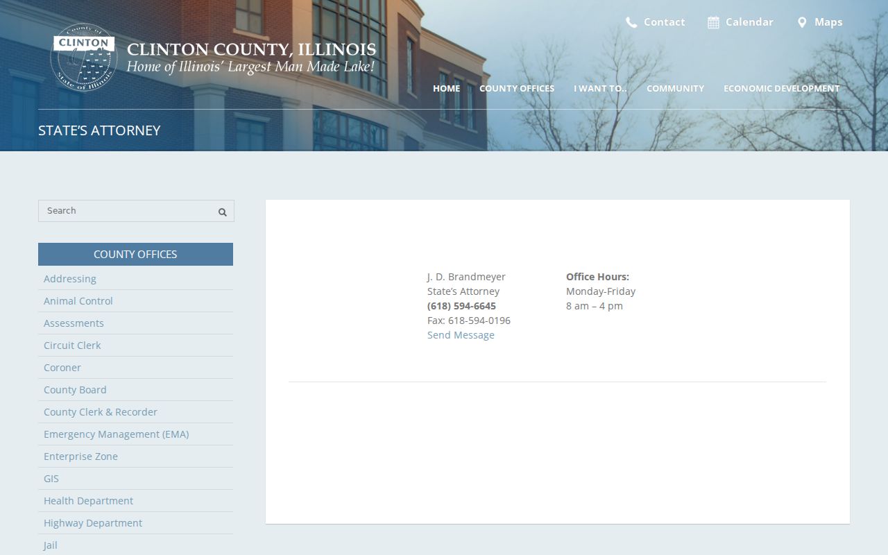 Clinton County criminal court cases State's Attorney office